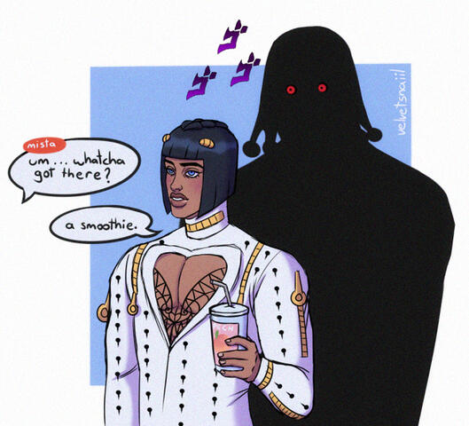 Bruno Buccellati and Risotto Nero from JJBA